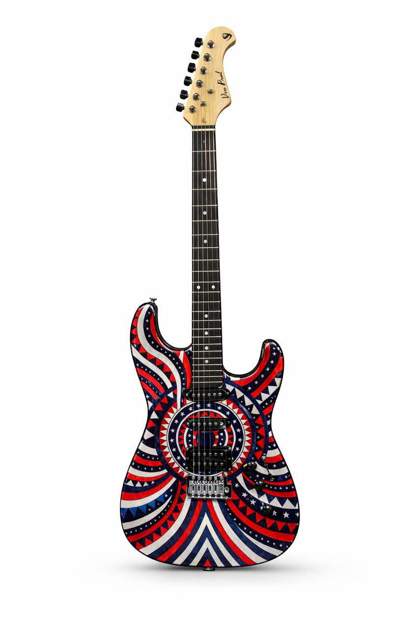 VP-GE-CAPTAIN Electric Guitar – S-S-H Pickup, Roasted Maple Neck, 5-Way Switching