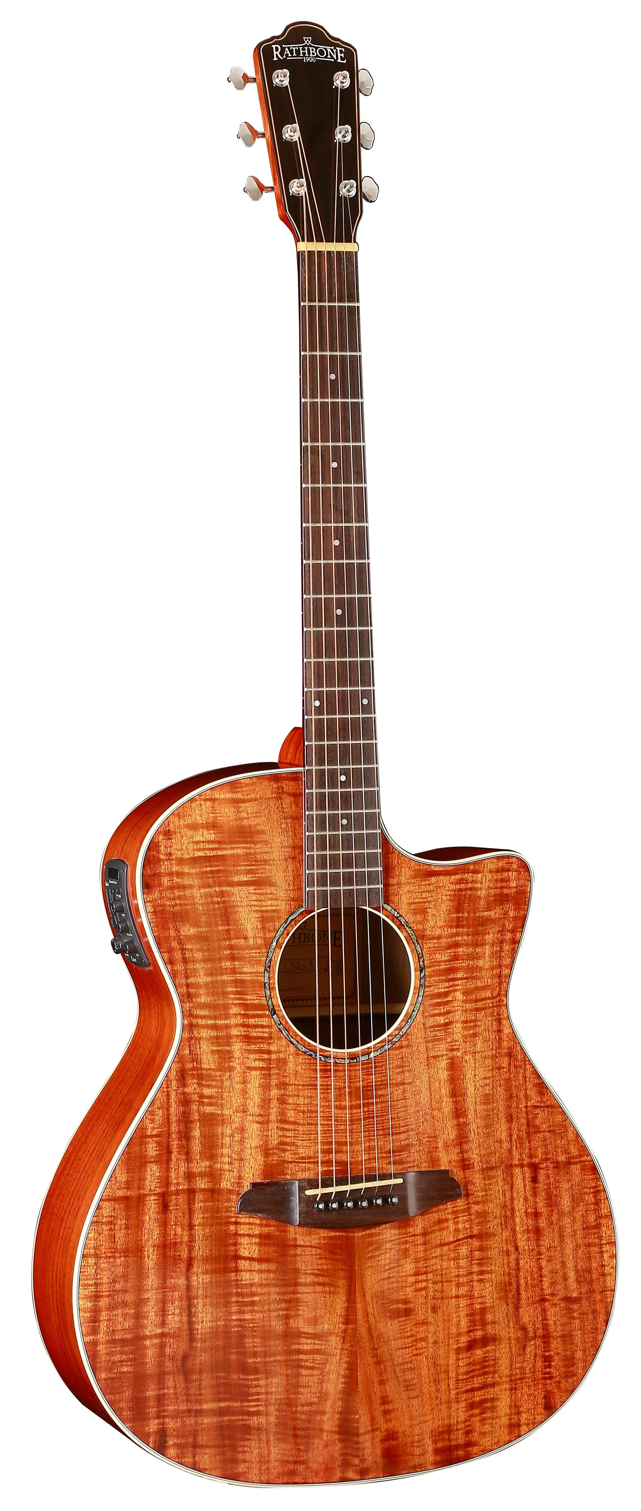 Rathbone R3HCE Grand Auditorum - Double Top - Koa E/Cut